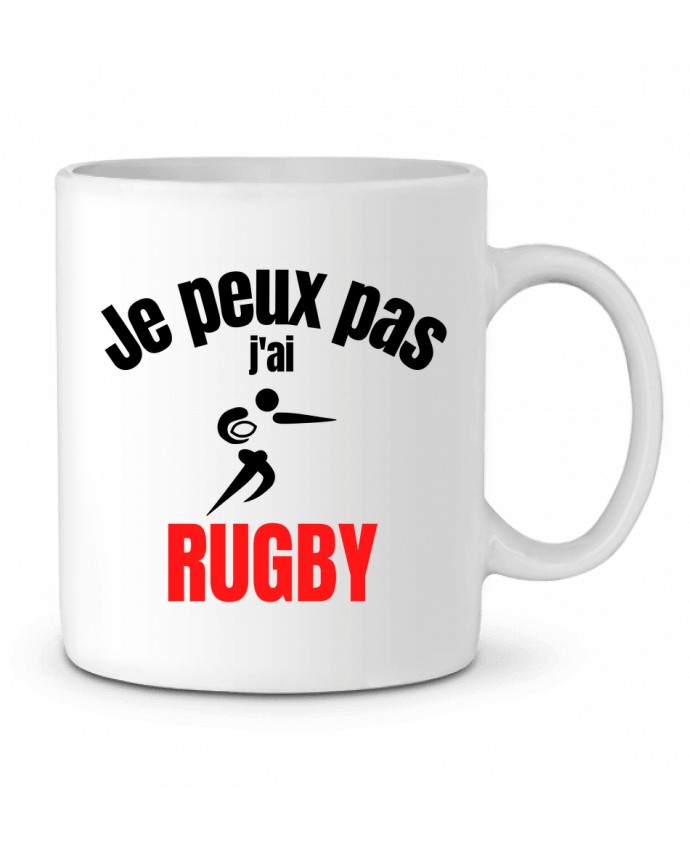 Mug  Je peux pas,j'ai rugby par Anastasia