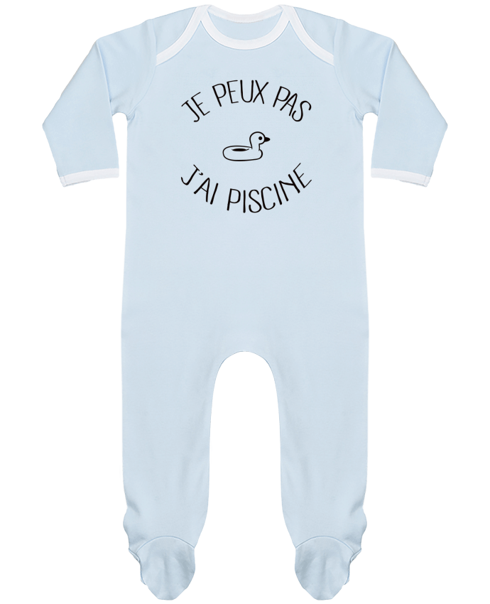 Body Pyjama Bébé Je peux pas j'ai piscine par Freeyourshirt.com
