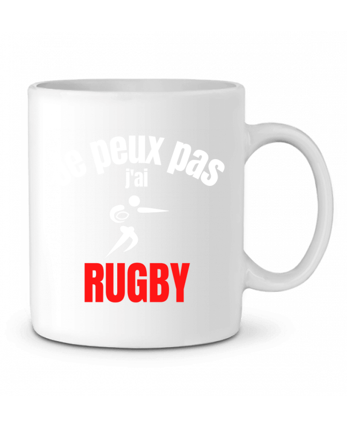 Mug  Je peux pas,j'ai rugby par Anastasia