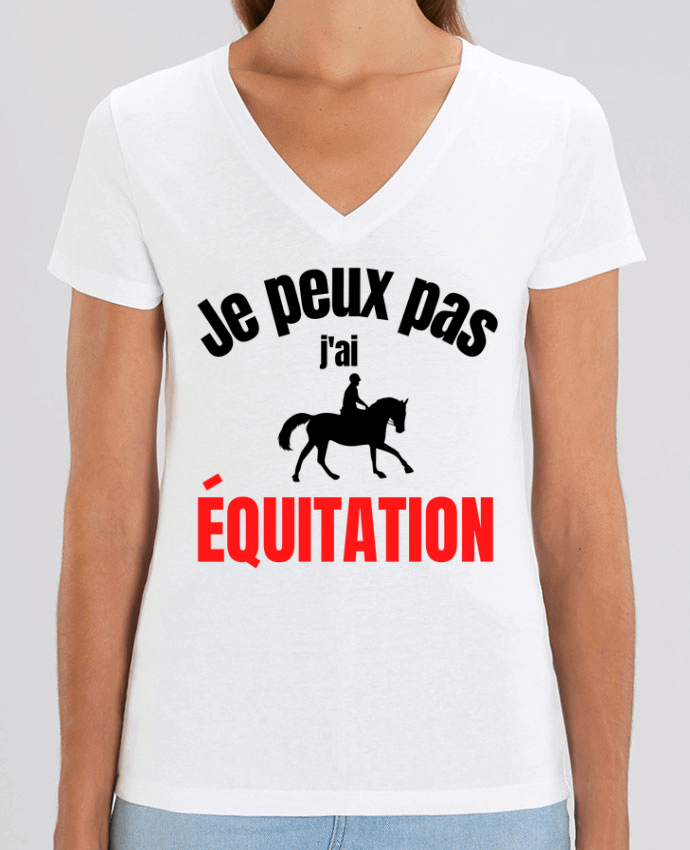 Tee-shirt femme Je peux pas,j'ai équitation Par  Anastasia