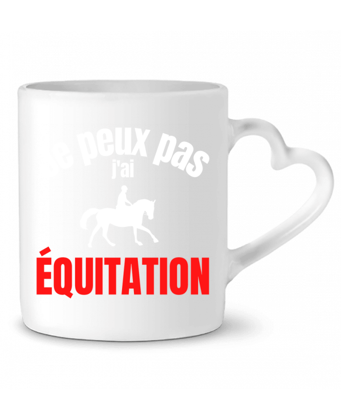 Mug coeur Je peux pas,j'ai équitation par Anastasia