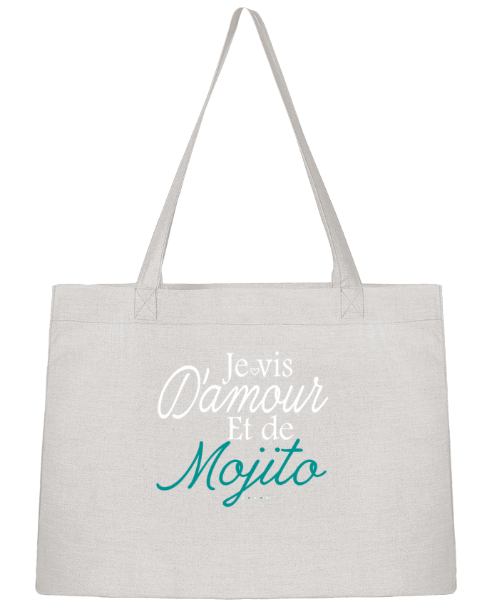 Sac Shopping Je vis d'amour et de Mojito par Ladies