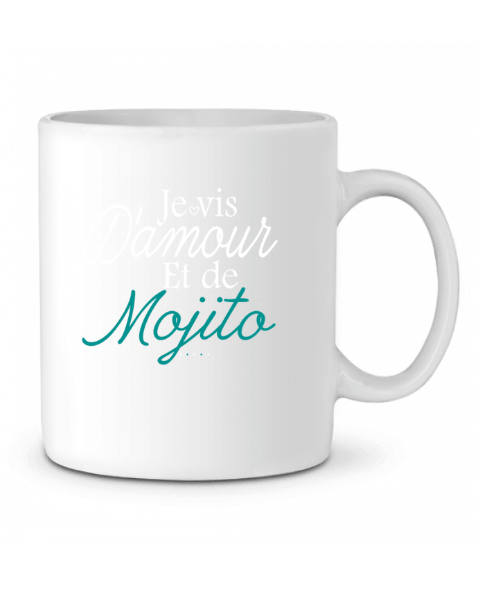 Mug  Je vis d'amour et de Mojito par Ladies