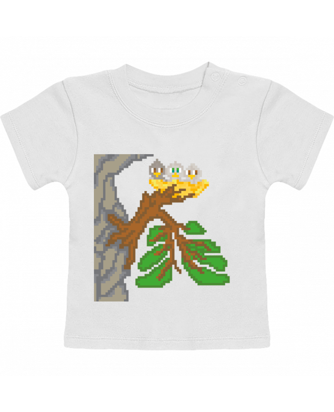 T-shirt bébé WISE NATURE manches courtes du designer Santiaguen