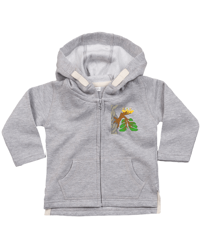 Sweat à capuche bébé zippé WISE NATURE par Santiaguen