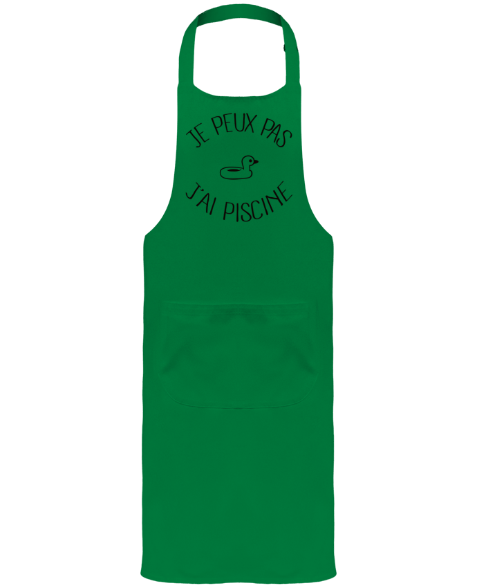 Tablier avec poches Je peux pas j'ai piscine par Freeyourshirt.com
