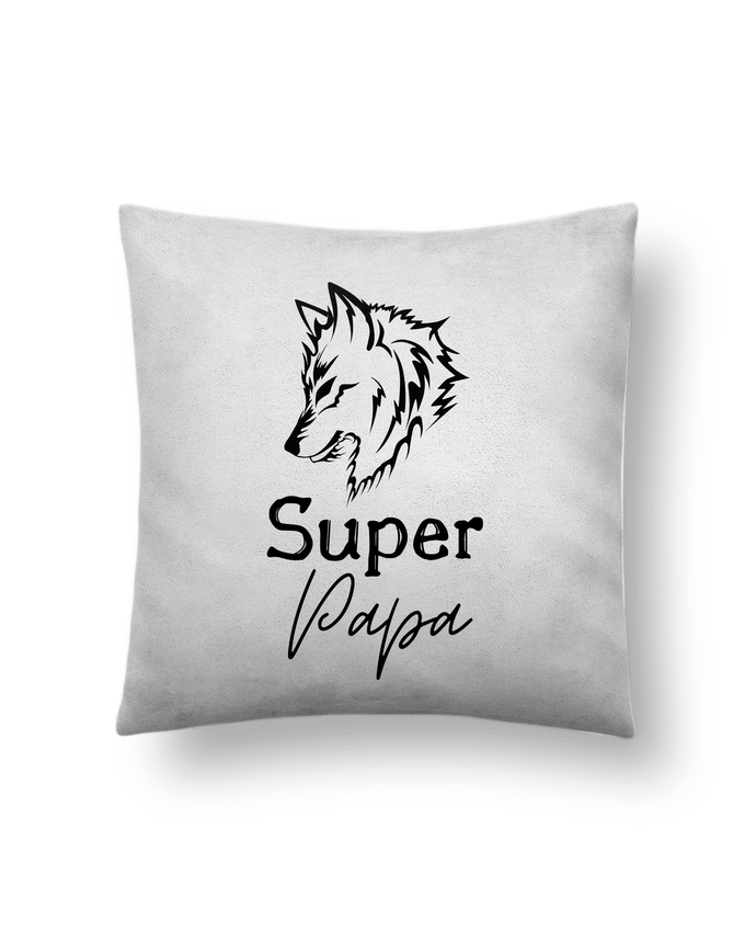 Coussin suédine Super Papa par Liveane