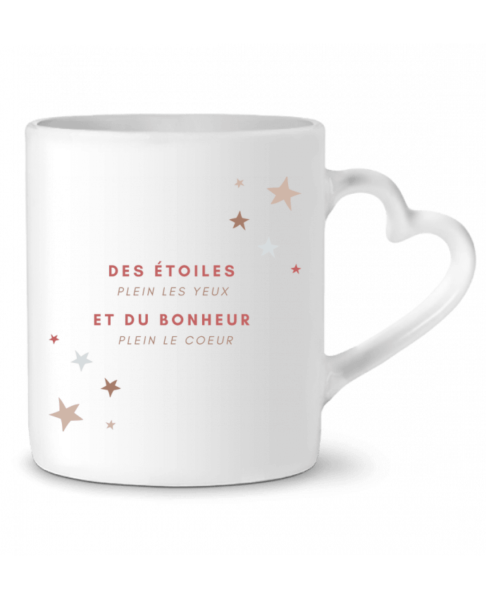 Mug coeur Citation étoiles par Liveane