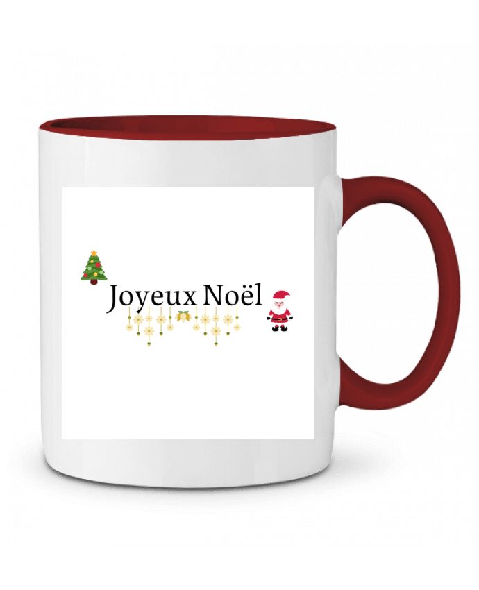 Mug bicolore Joyeux Noël Cysou.hlm