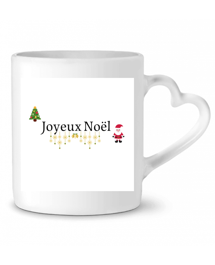 Mug coeur Joyeux Noël par Cysou.hlm