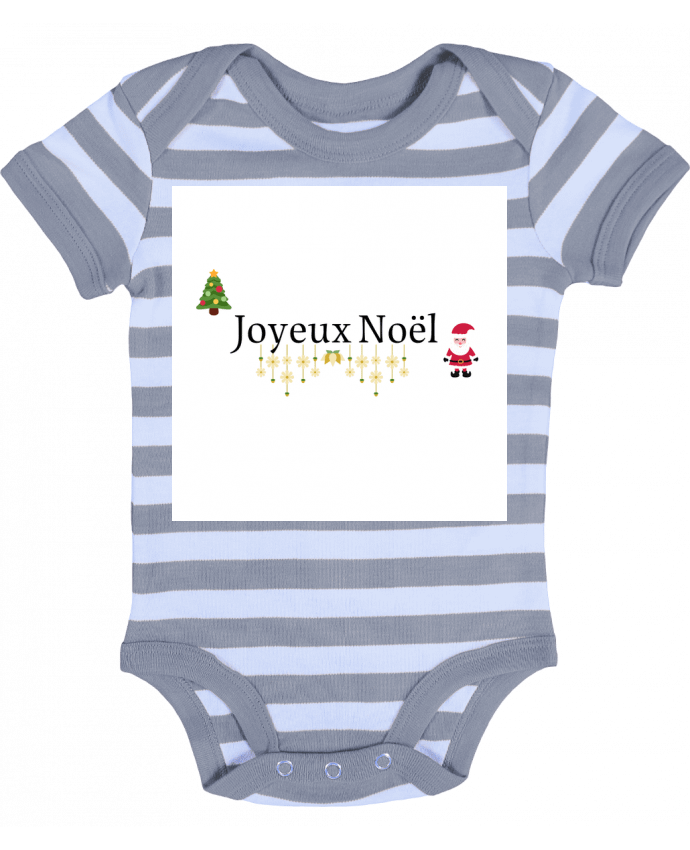 Body Bébé Rayé Joyeux Noël - Cysou.hlm