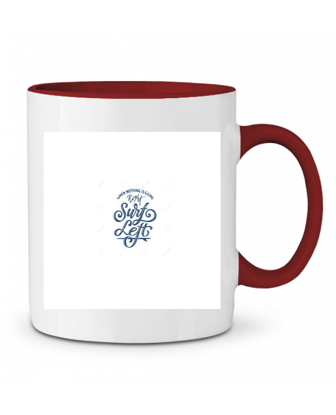 Mug bicolore surf Cysou.hlm