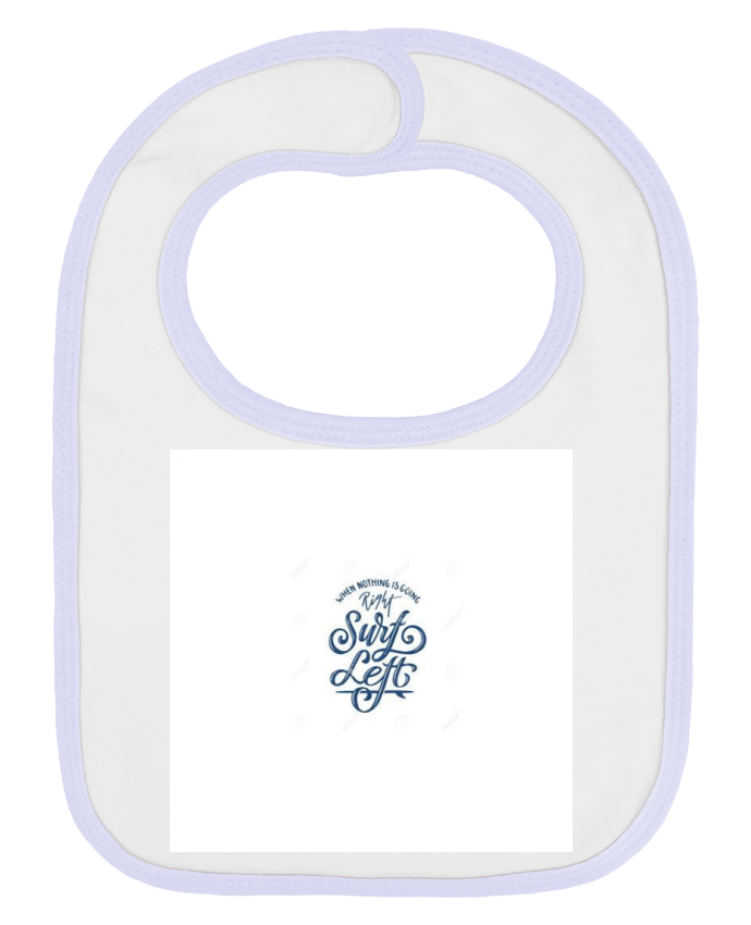 Bavoir bébé uni surf par Cysou.hlm