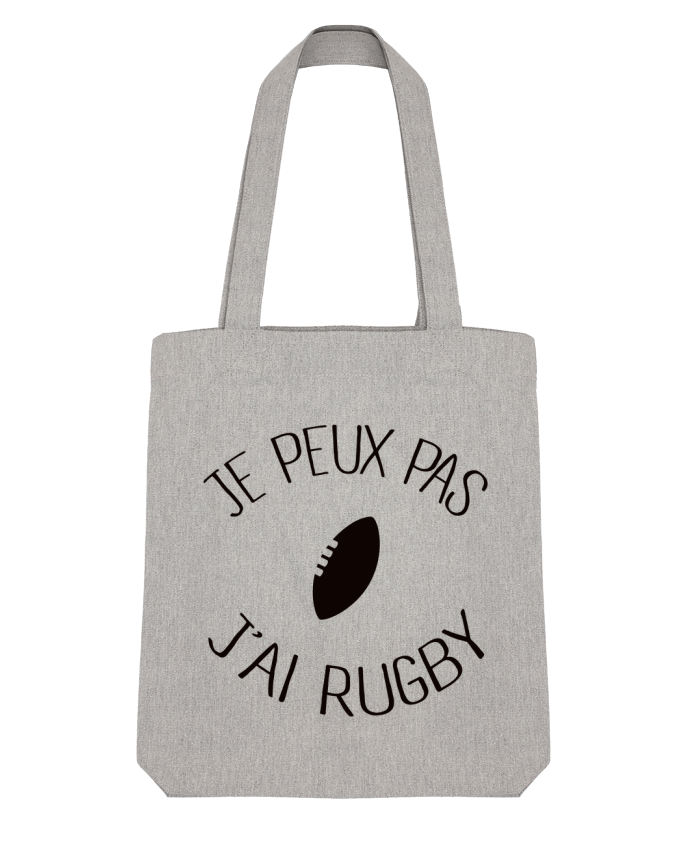 Tote Bag Stanley Stella Je peux pas j'ai rugby by Freeyourshirt.com 