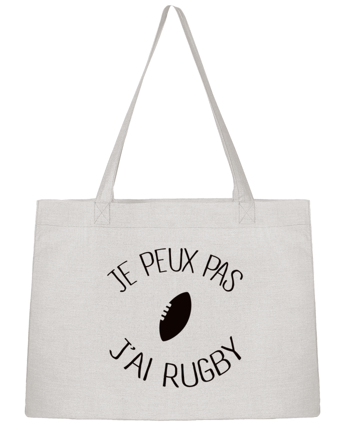 Shopping tote bag Stanley Stella Je peux pas j'ai rugby by Freeyourshirt.com