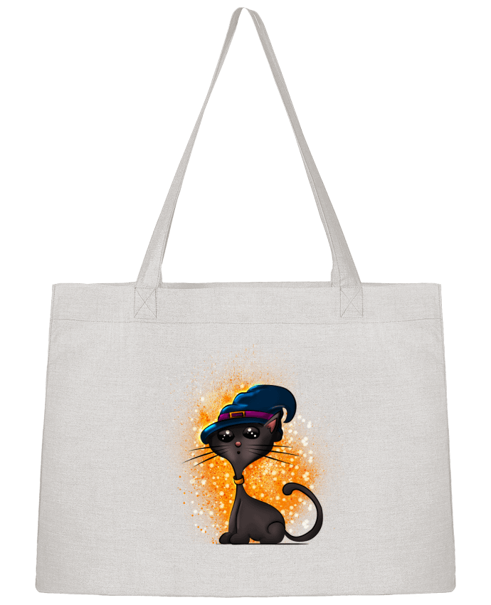 Sac Shopping Chat sorcier d'halloween par GraphiCK-Kids