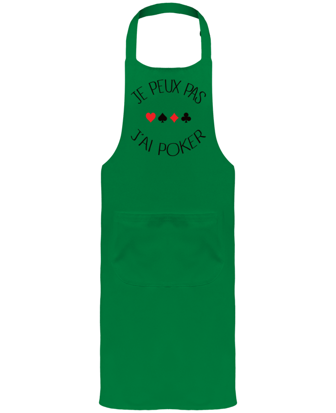 Tablier avec poches Je peux pas j'ai Poker par Freeyourshirt.com