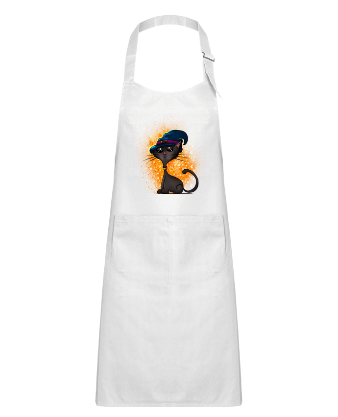 Tablier Enfant Chat sorcier d'halloween par GraphiCK-Kids