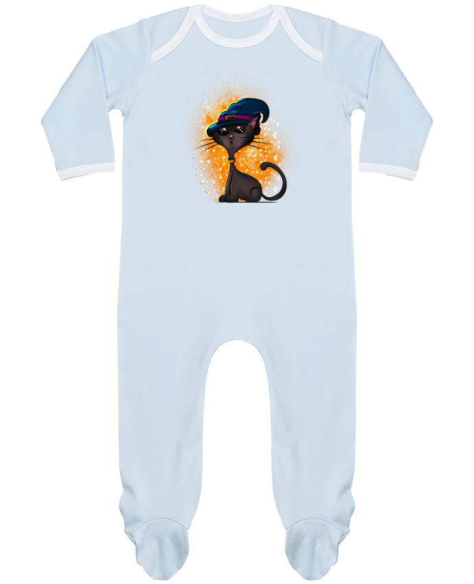 Body Pyjama Bébé Chat sorcier d'halloween par GraphiCK-Kids