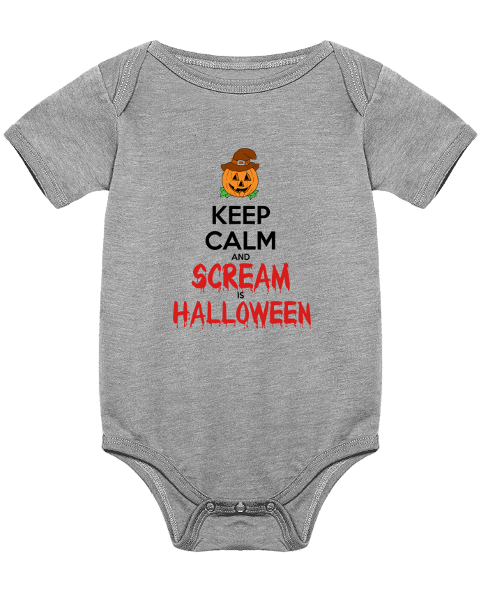 Body bébé Keep Calm and Scream is Halloween par Happinessontheroad