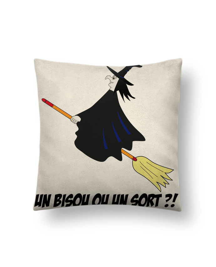 Coussin suédine SORCIERE HALLOWEEN WITCH par Sun SO Design