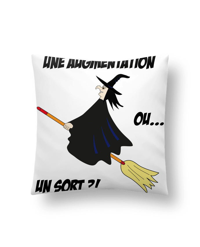 Coussin SORCIERE HALLOWEEN WITCH TRAVAIL WORK AUGMENTATION SALARY INCREASE par Sun SO Design