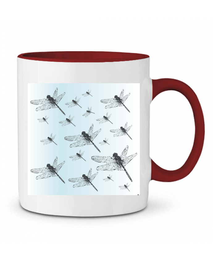 Mug bicolore Libélulas NRS