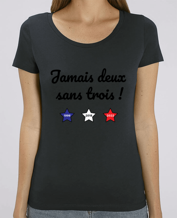 T-shirt Femme Jamais deux sans trois - coupe du monde 2022 par /wait-design