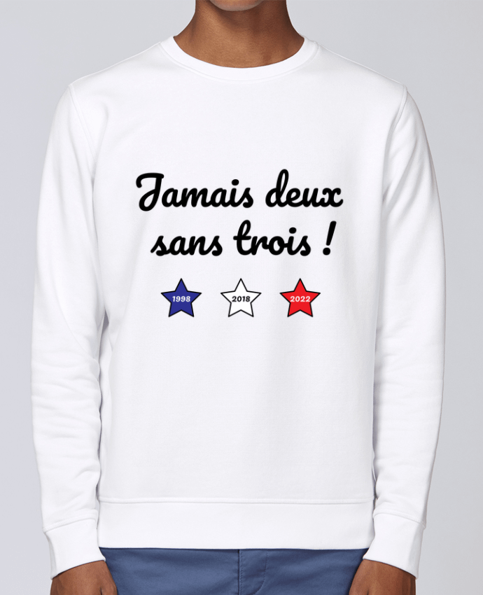 Sweatshirt Jamais deux sans trois - coupe du monde 2022 par /wait-design