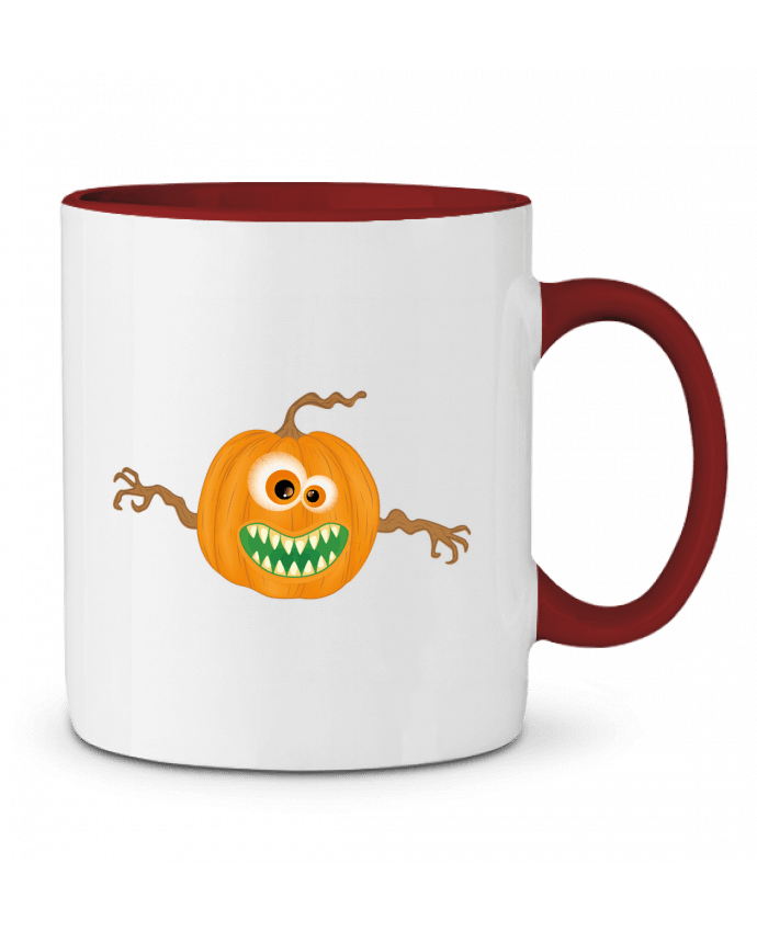 Mug bicolore Monstre citrouille halloween Lumagayo