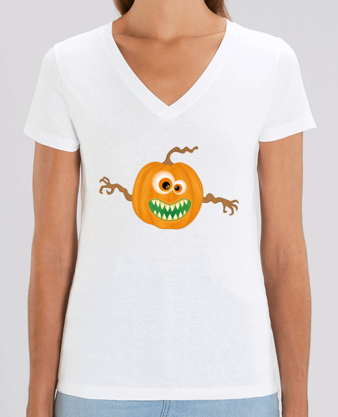 Tee-shirt femme Monstre citrouille halloween Par  Lumagayo