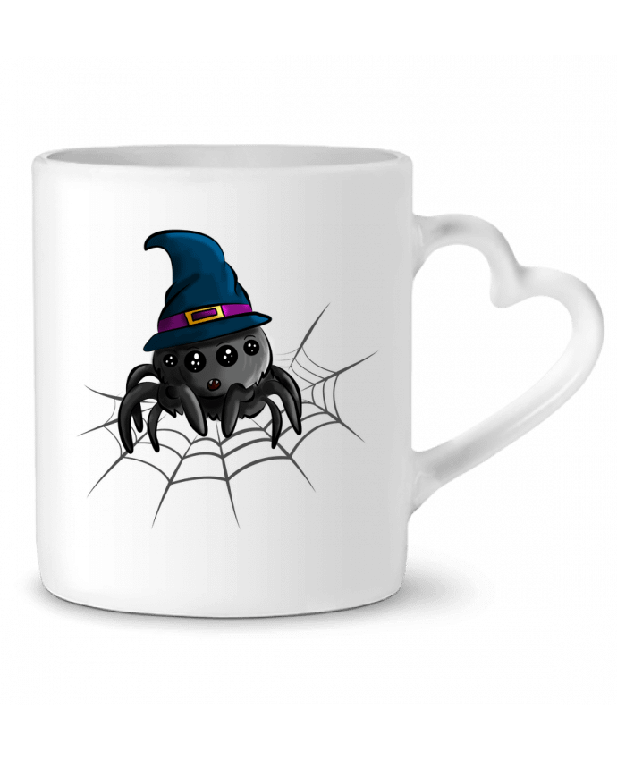 Mug coeur Araignée halloween par GraphiCK-Kids