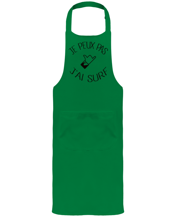 Tablier avec poches Je peux pas j'ai surf par Freeyourshirt.com