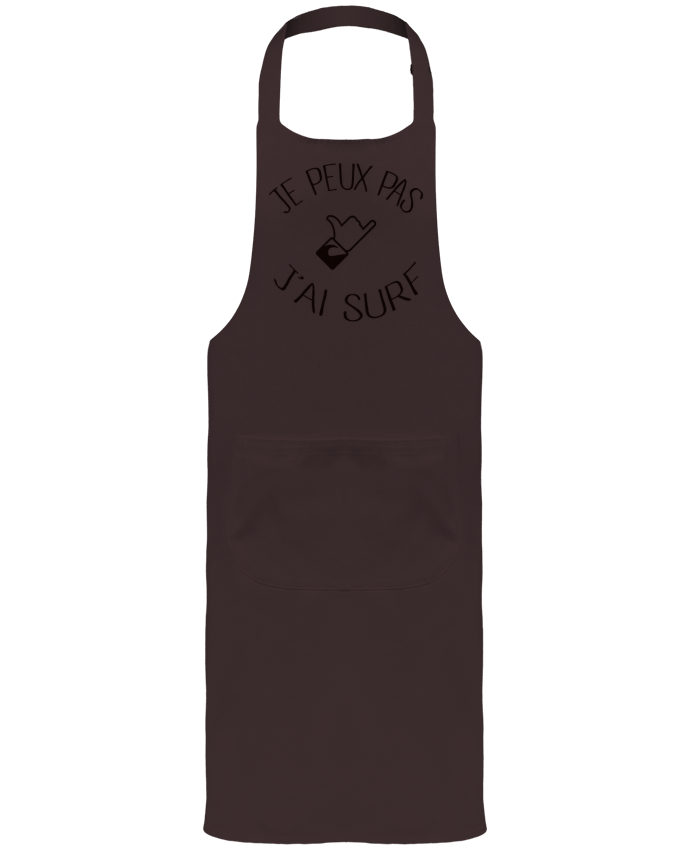 Garden or Sommelier Apron with Pocket Je peux pas j'ai surf by Freeyourshirt.com