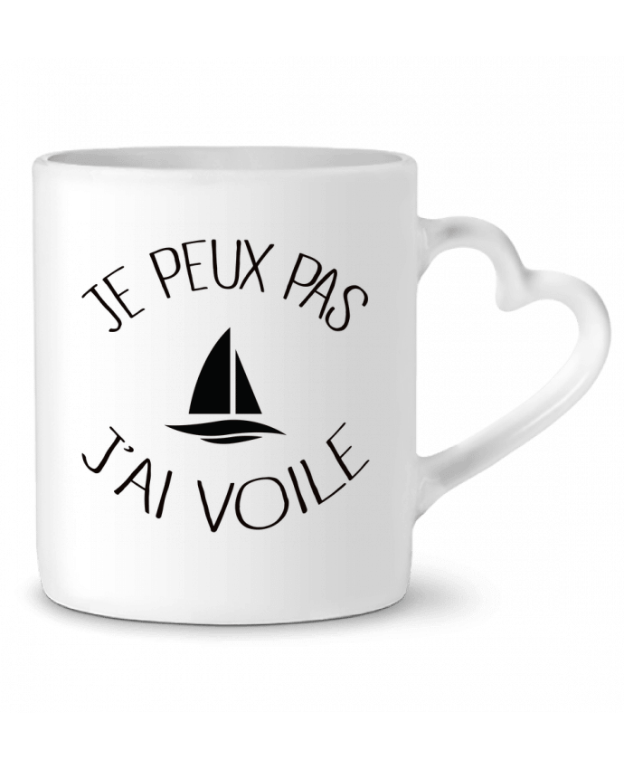 Mug coeur Je peux pas j'ai voile par Freeyourshirt.com