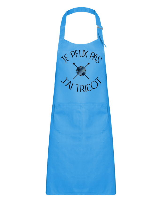 Kids chef pocket apron Je peux pas j'ai tricot by Freeyourshirt.com