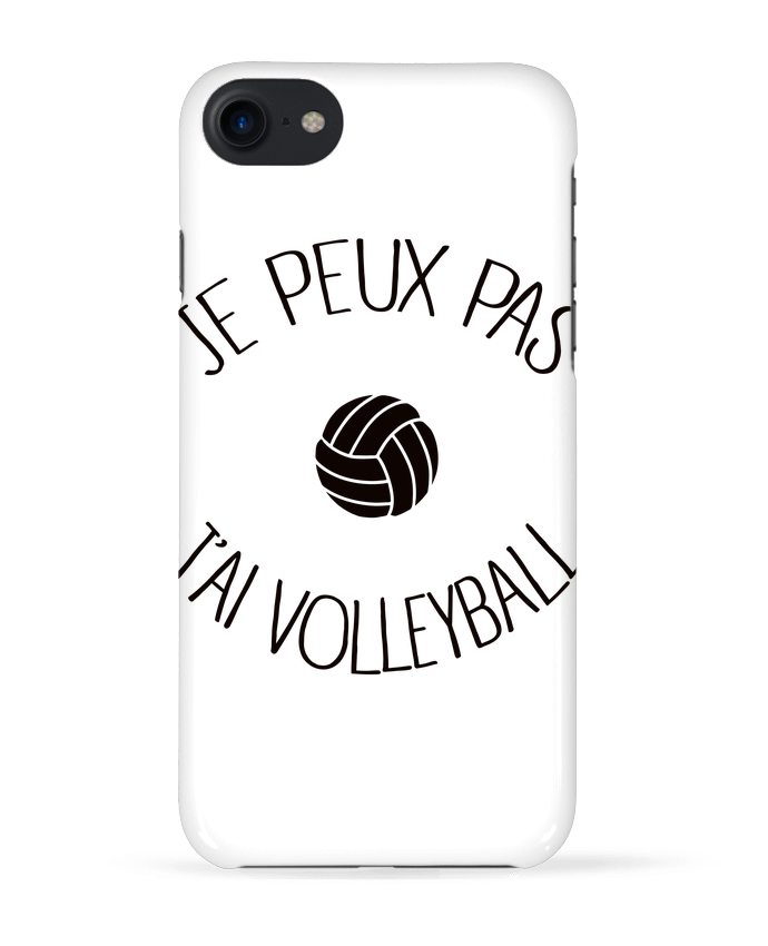 Case 3D iPhone 7 Je peux pas j'ai volleyball de Freeyourshirt.com