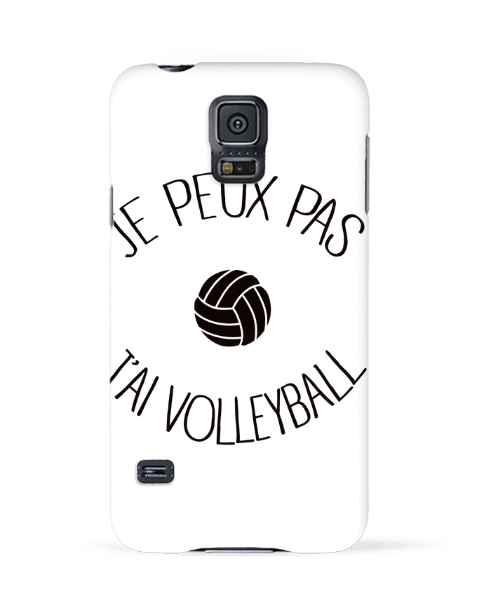 Carcasa Samsung Galaxy S5 Je peux pas j'ai volleyball por Freeyourshirt.com