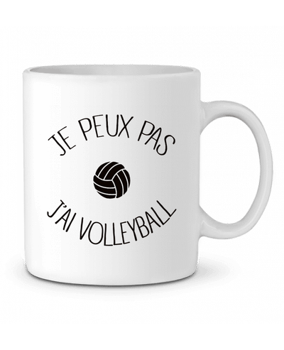 Mug  Je peux pas j'ai volleyball par Freeyourshirt.com