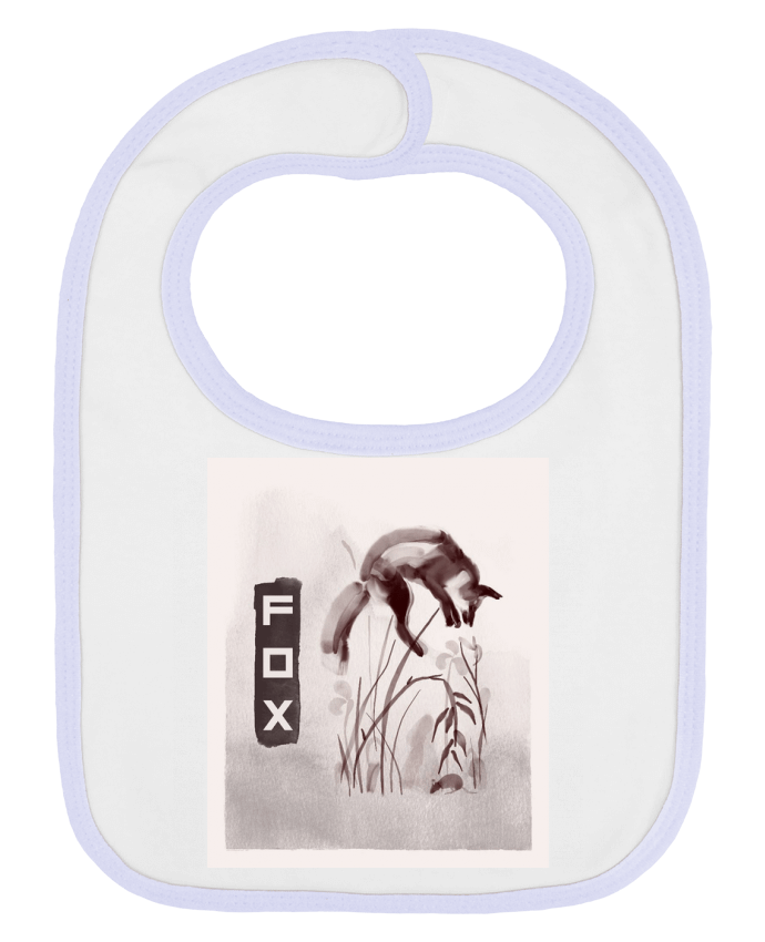 Bavoir bébé uni Fox par SilG