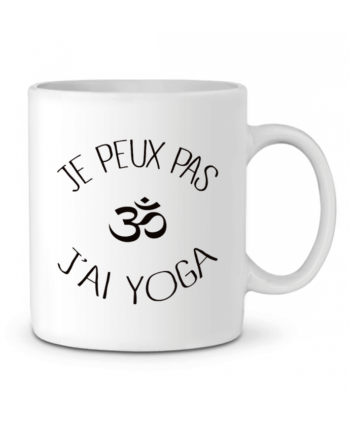 Mug  Je peux pas j'ai Yoga par Freeyourshirt.com