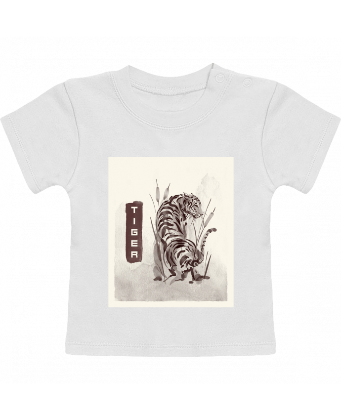 T-shirt bébé Tiger manches courtes du designer SilG