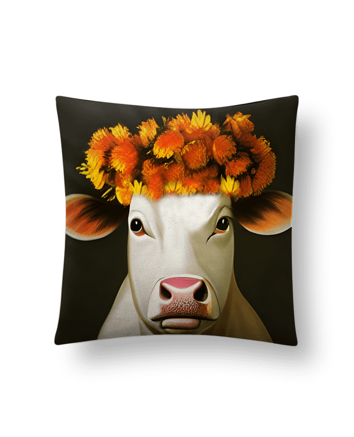 Coussin suédine Vache par Les Caprices de Filles