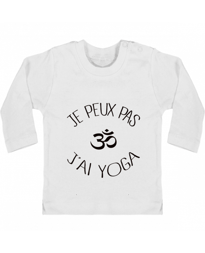T-shirt bébé Je peux pas j'ai Yoga manches longues du designer Freeyourshirt.com