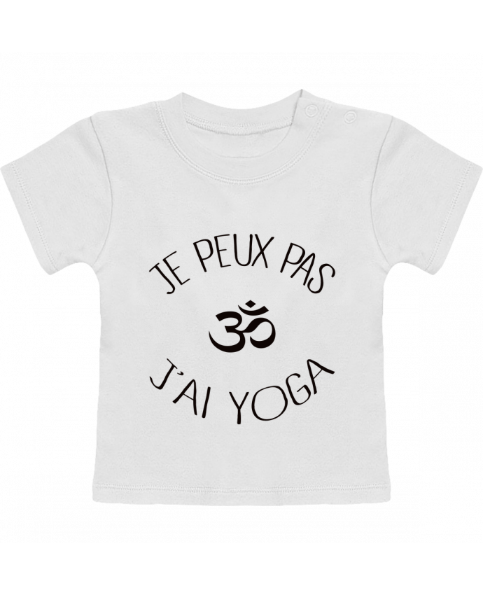 T-shirt bébé Je peux pas j'ai Yoga manches courtes du designer Freeyourshirt.com