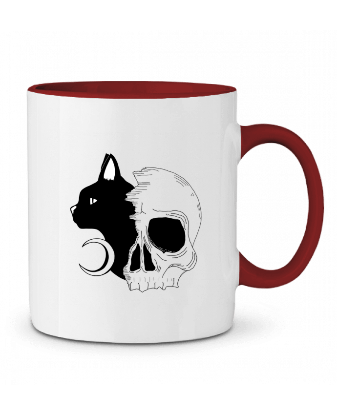 Mug bicolore Chat tête de mort Charod