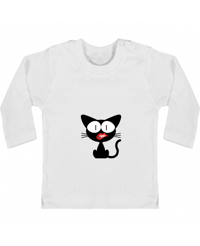 T-shirt bébé Chat manches longues du designer Marina_alala