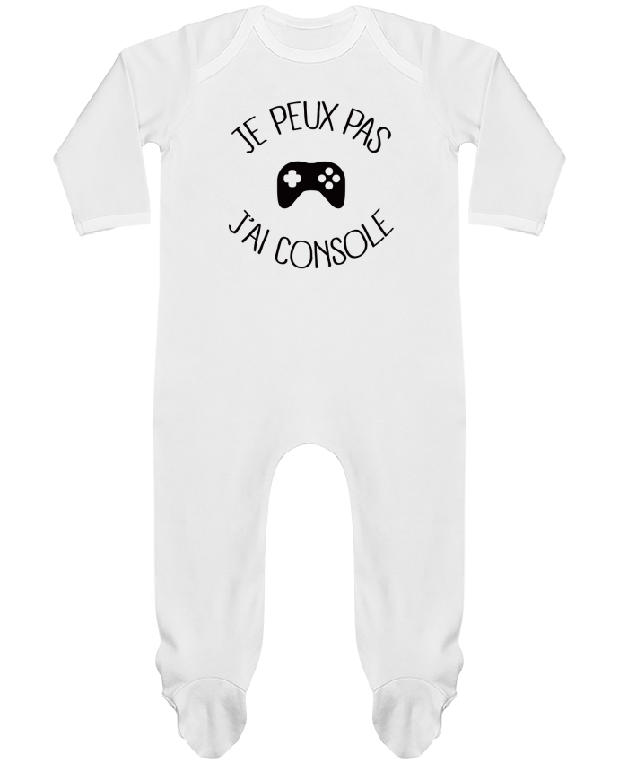 Baby Sleeper long sleeves Contrast Je peux pas j'ai Console by Freeyourshirt.com