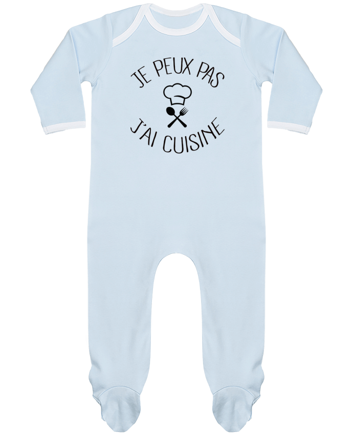Body Pyjama Bébé je peux pas j'ai cuisine par Freeyourshirt.com