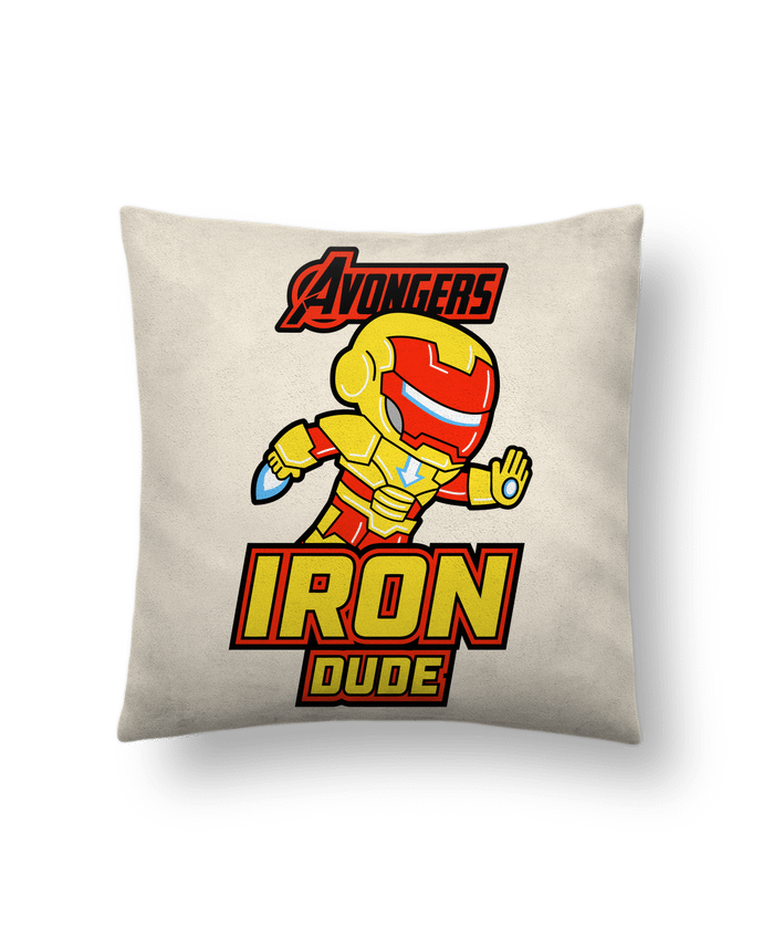 Coussin suédine Avongers Iron Dude par Geekshow